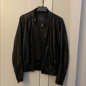 Black Express faux leather jacket